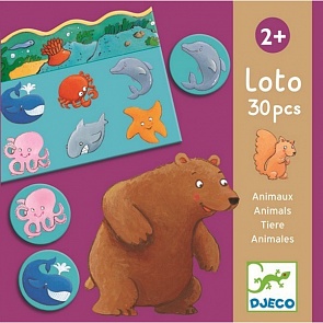 Игра детское лото Животные (Djeco, 08120k)